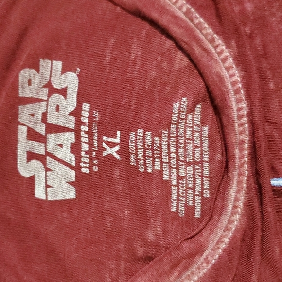 Leah STAR Wars THE LAST JEDI soft 55% cotton 45% polyester women's size XL - Picture 4 of 4